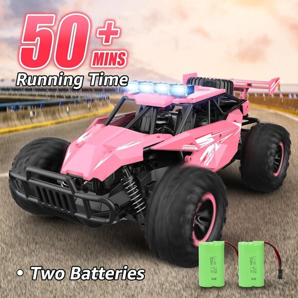 Remote Control Car for Girls 50+min 1:12 Scale Monster Truck 20km/h RC Gift - Picture 2 of 7